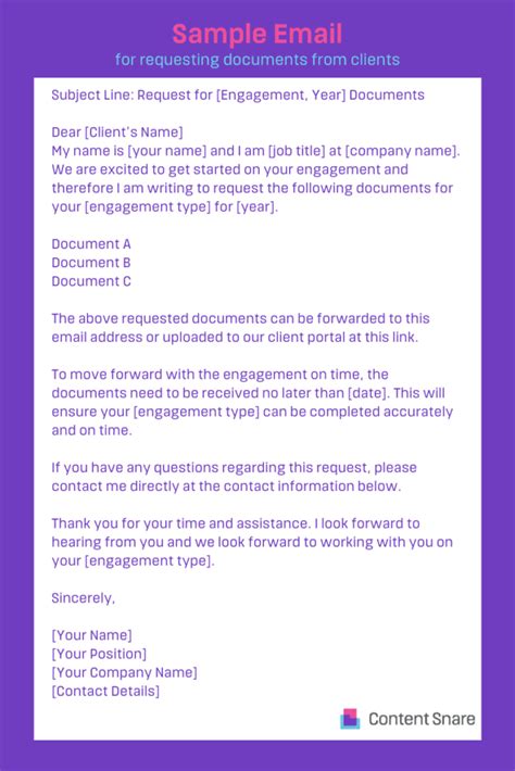How To Write an Email Asking For Documents.